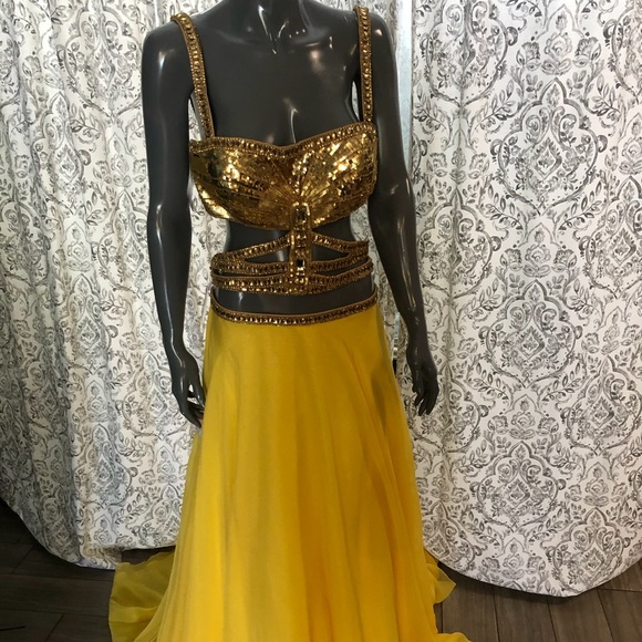 Sherri hill two piece gown